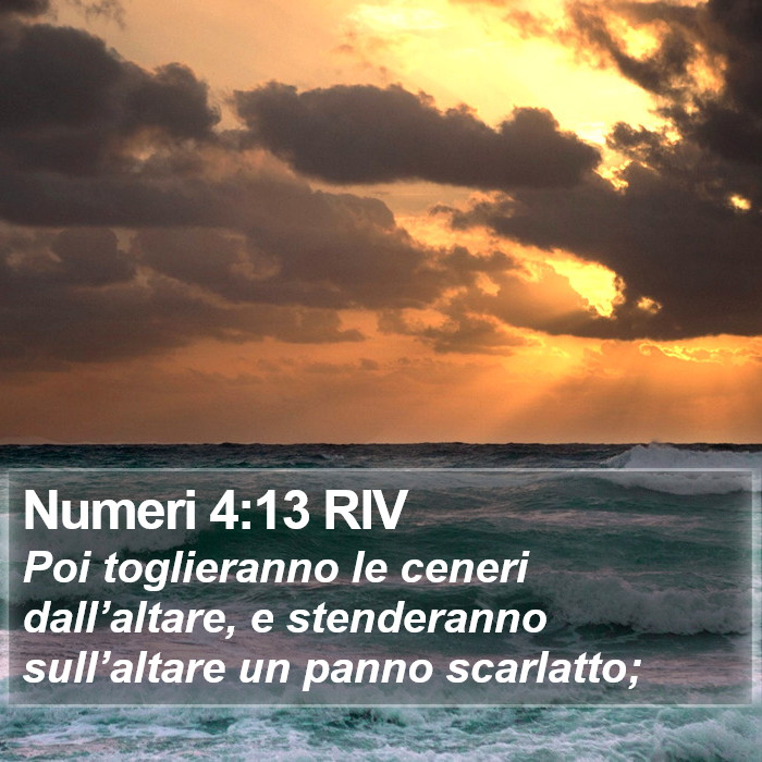 Numeri 4:13 RIV Bible Study