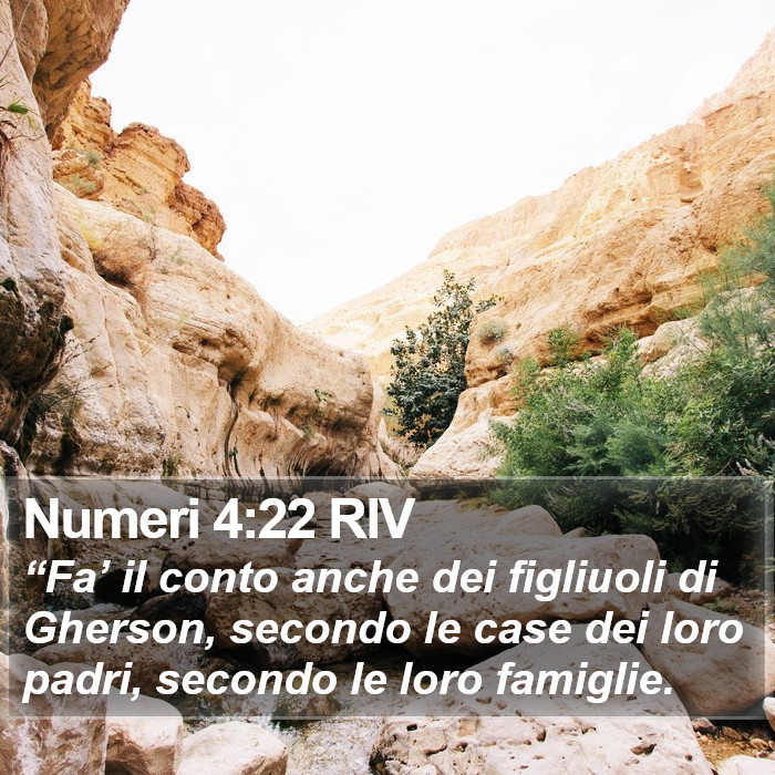 Numeri 4:22 RIV Bible Study