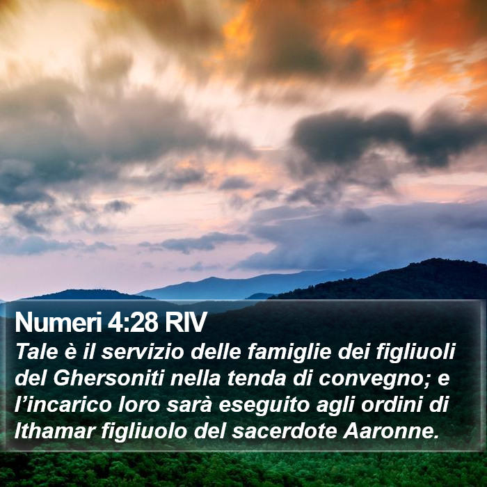 Numeri 4:28 RIV Bible Study
