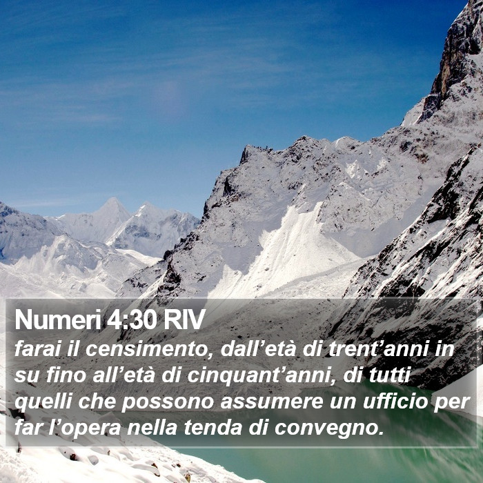 Numeri 4:30 RIV Bible Study