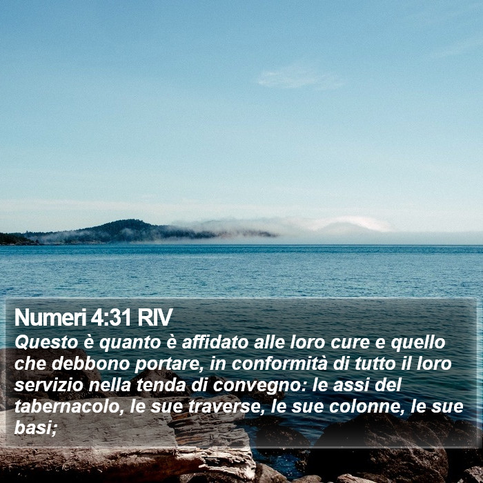 Numeri 4:31 RIV Bible Study
