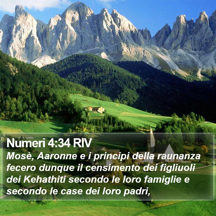 Numeri 4:34 RIV Bible Study