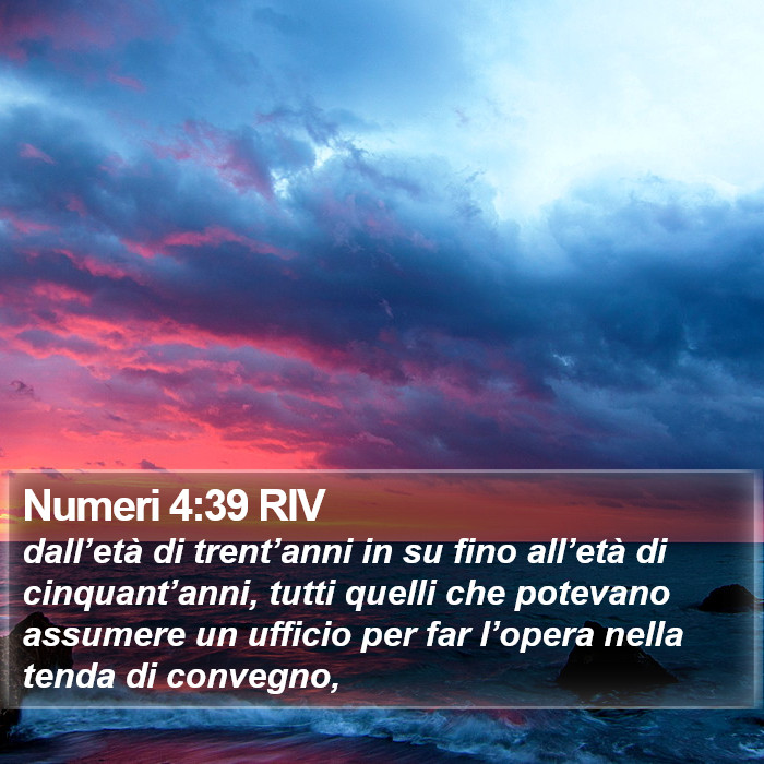 Numeri 4:39 RIV Bible Study