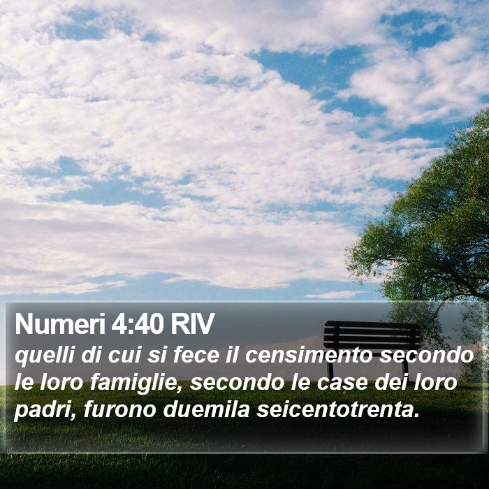 Numeri 4:40 RIV Bible Study