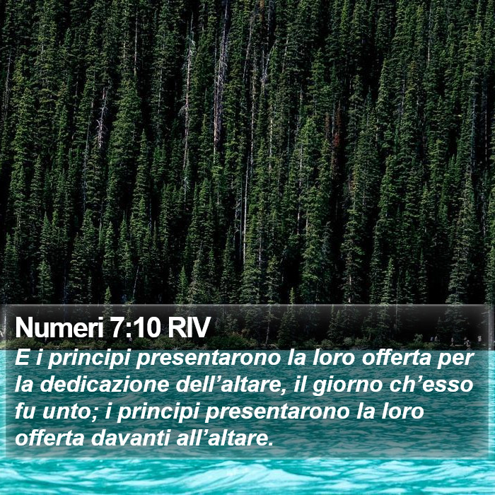 Numeri 7:10 RIV Bible Study