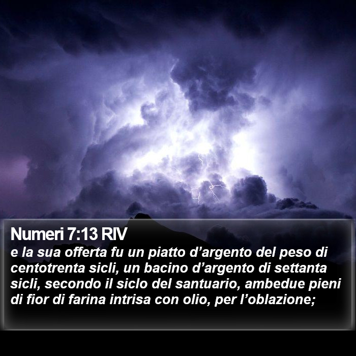 Numeri 7:13 RIV Bible Study