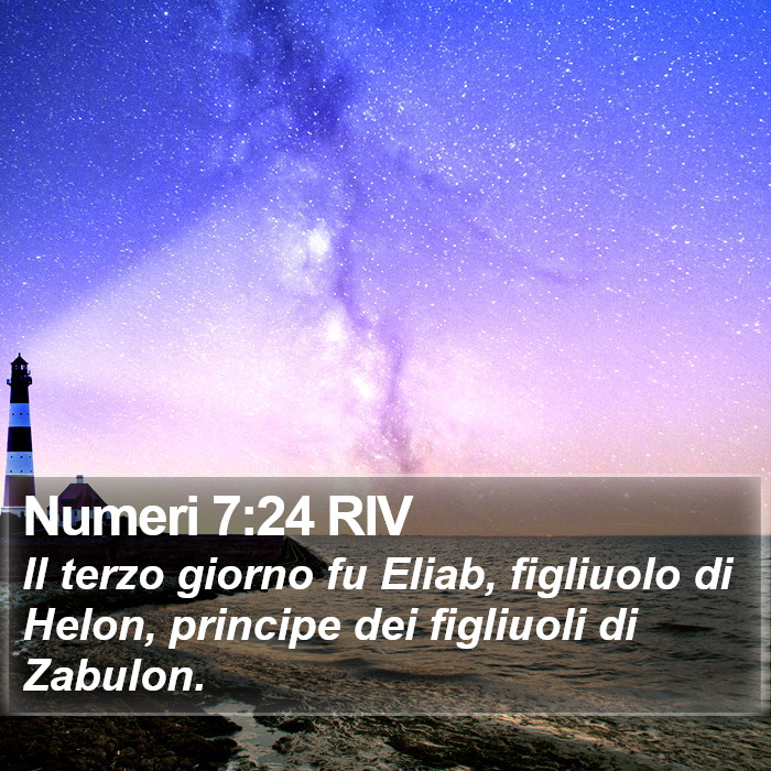 Numeri 7:24 RIV Bible Study