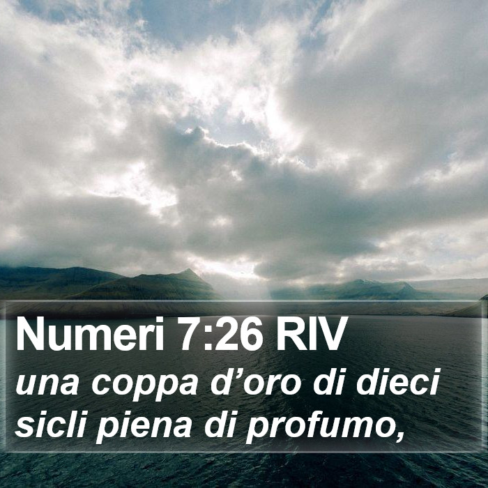 Numeri 7:26 RIV Bible Study