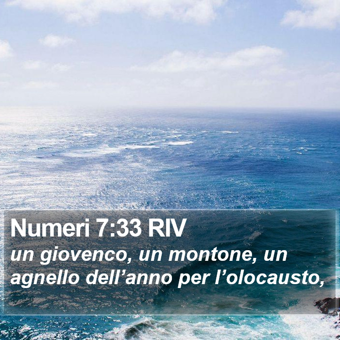 Numeri 7:33 RIV Bible Study