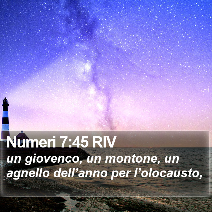 Numeri 7:45 RIV Bible Study