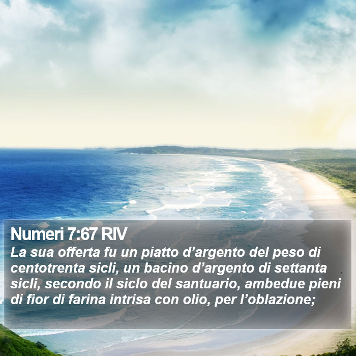 Numeri 7:67 RIV Bible Study