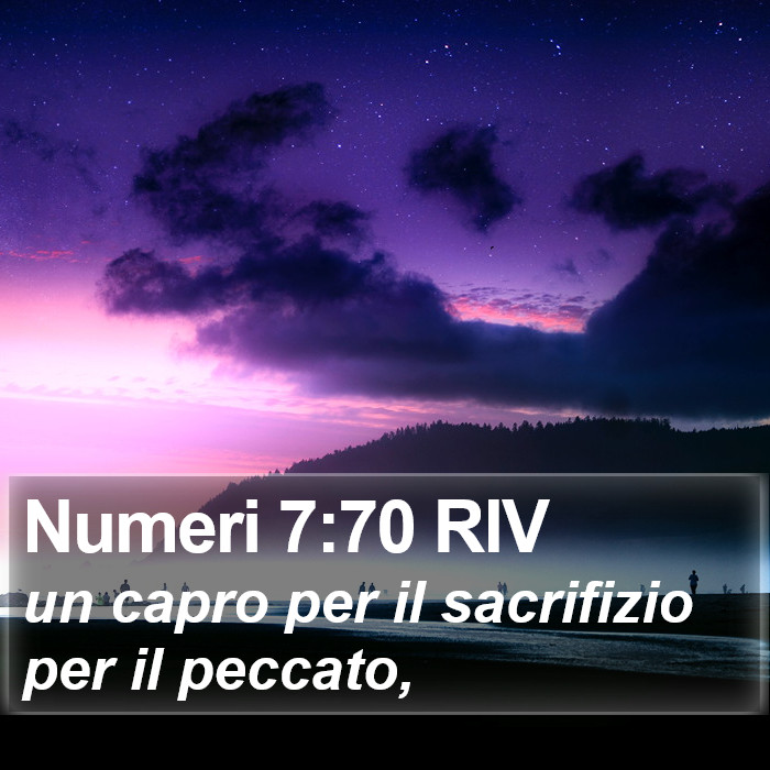 Numeri 7:70 RIV Bible Study