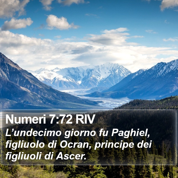 Numeri 7:72 RIV Bible Study