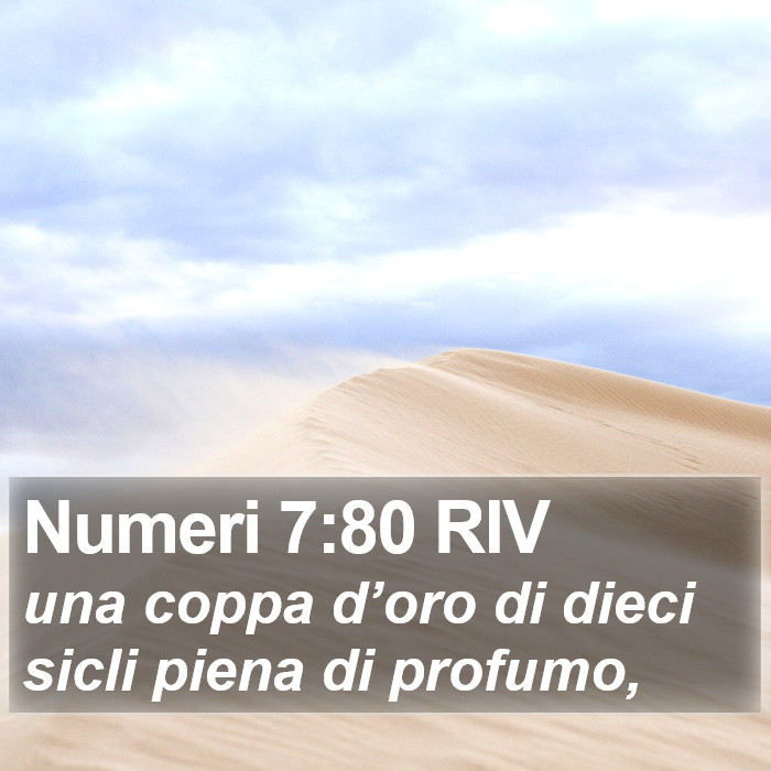 Numeri 7:80 RIV Bible Study