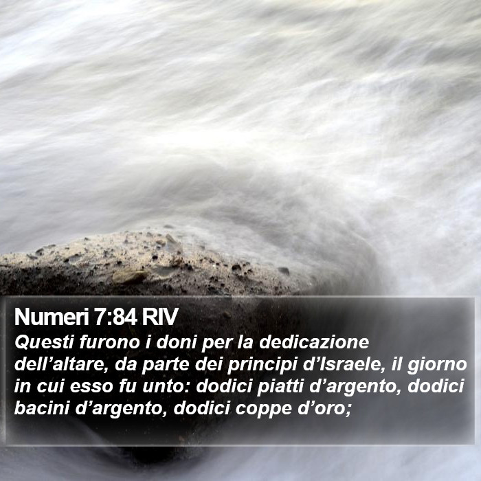 Numeri 7:84 RIV Bible Study