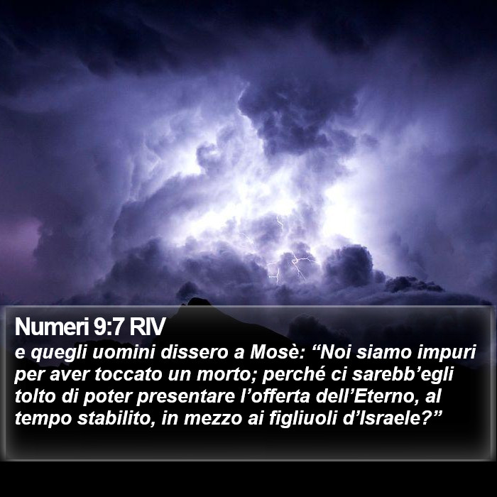 Numeri 9:7 RIV Bible Study