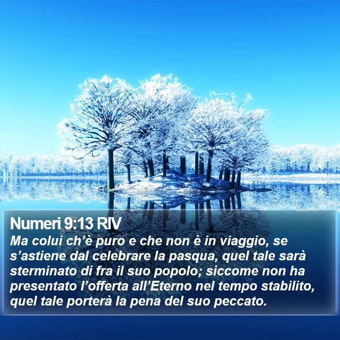 Numeri 9:13 RIV Bible Study