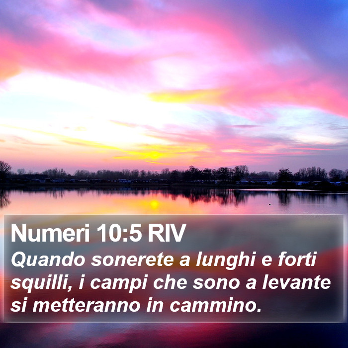 Numeri 10:5 RIV Bible Study