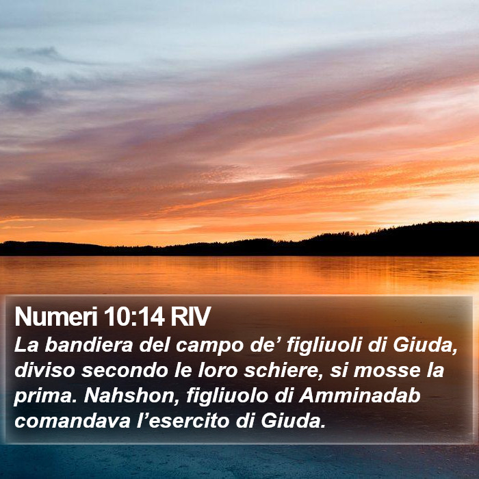 Numeri 10:14 RIV Bible Study