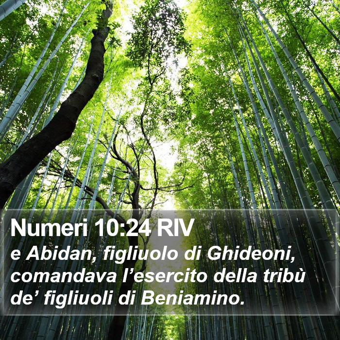 Numeri 10:24 RIV Bible Study