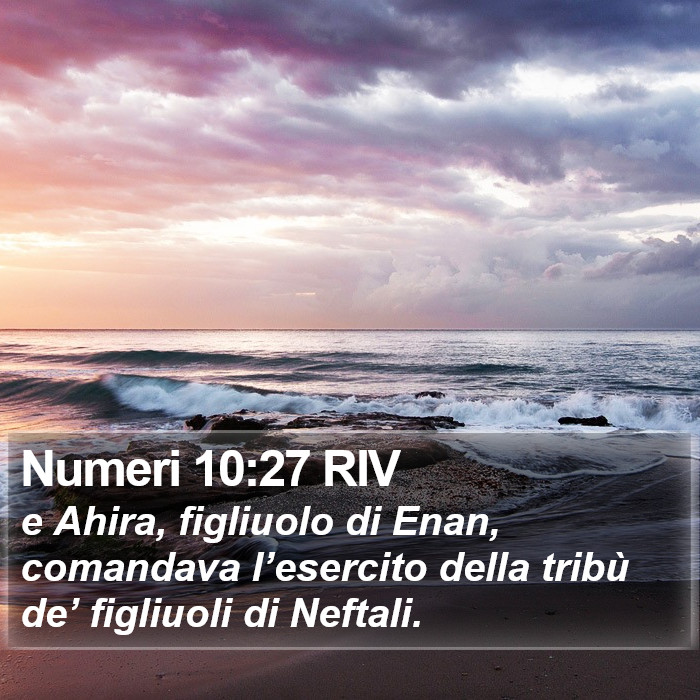 Numeri 10:27 RIV Bible Study