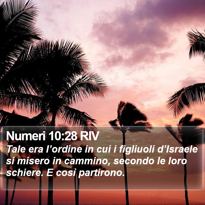 Numeri 10:28 RIV Bible Study