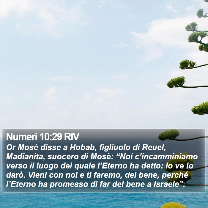 Numeri 10:29 RIV Bible Study