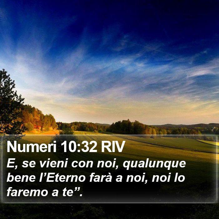 Numeri 10:32 RIV Bible Study