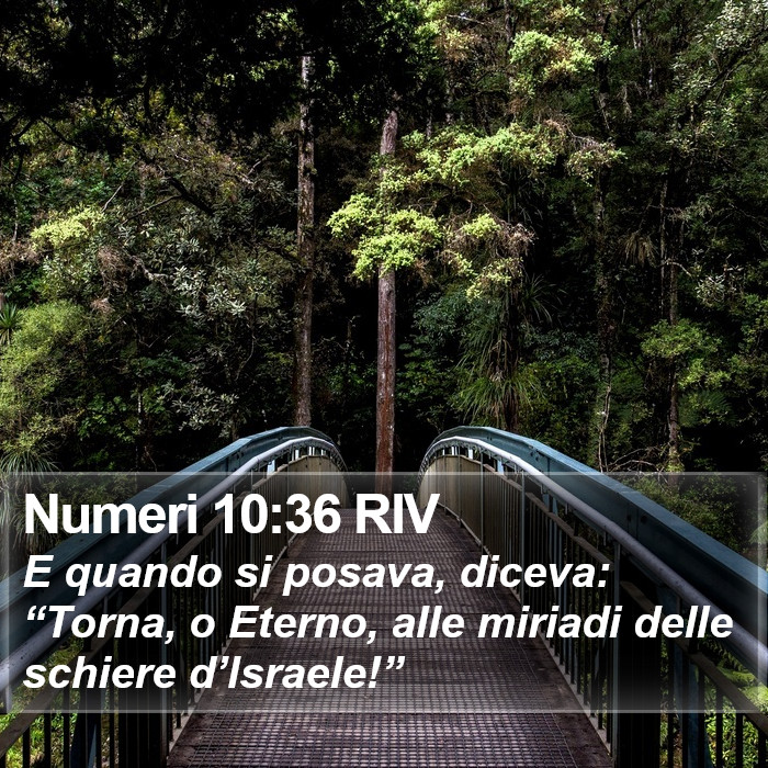 Numeri 10:36 RIV Bible Study