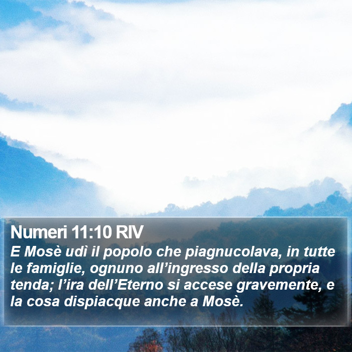 Numeri 11:10 RIV Bible Study