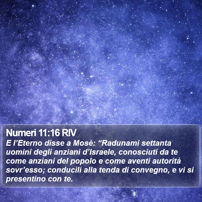 Numeri 11:16 RIV Bible Study