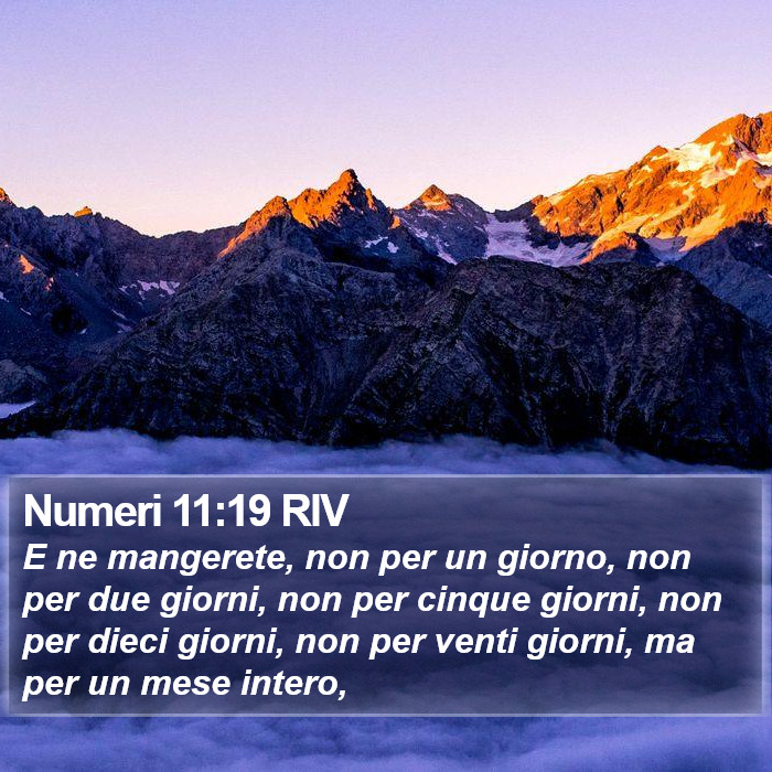 Numeri 11:19 RIV Bible Study