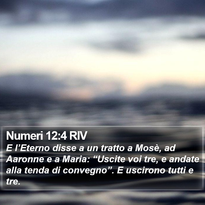 Numeri 12:4 RIV Bible Study