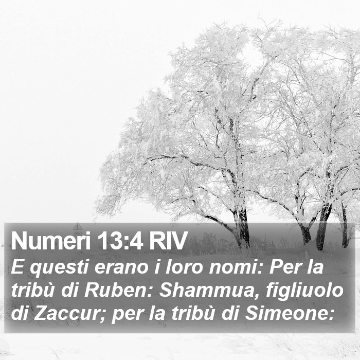 Numeri 13:4 RIV Bible Study