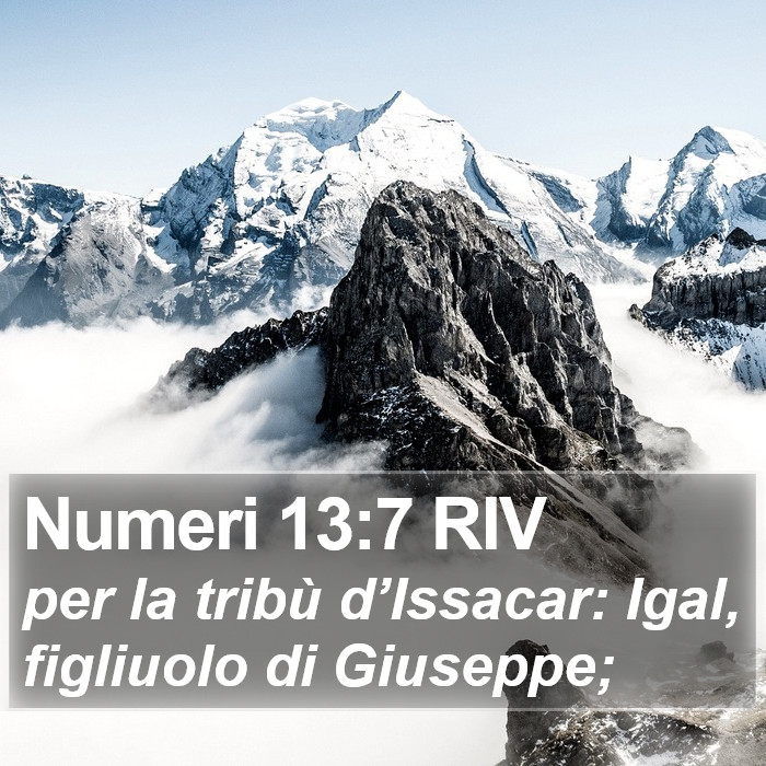 Numeri 13:7 RIV Bible Study