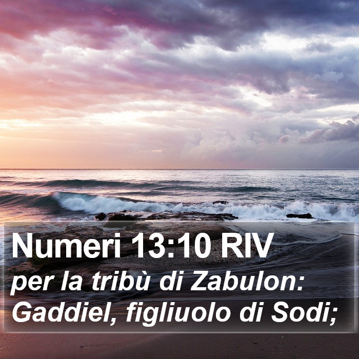 Numeri 13:10 RIV Bible Study