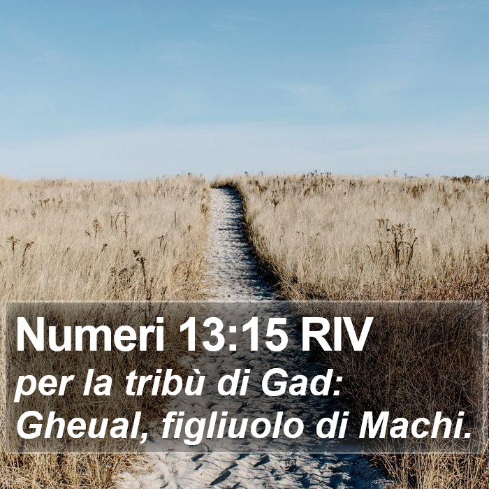 Numeri 13:15 RIV Bible Study