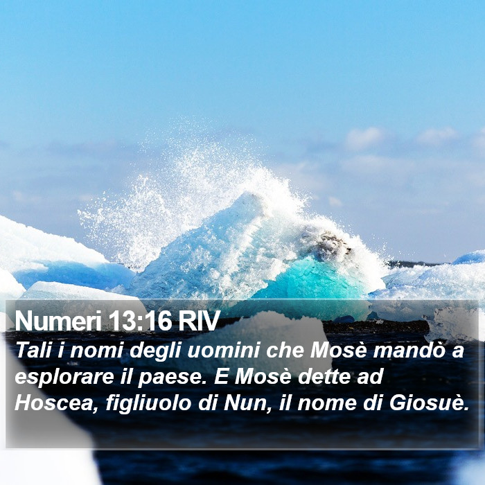 Numeri 13:16 RIV Bible Study