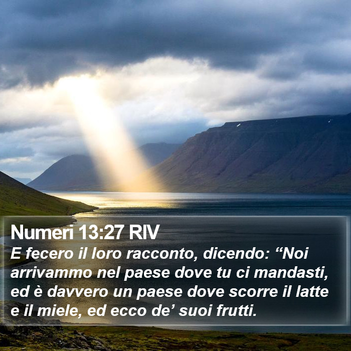 Numeri 13:27 RIV Bible Study