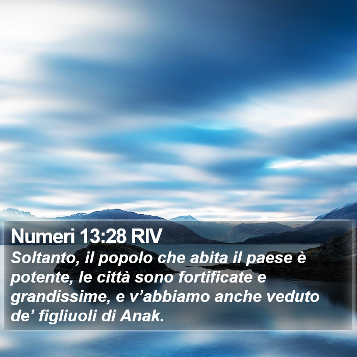 Numeri 13:28 RIV Bible Study