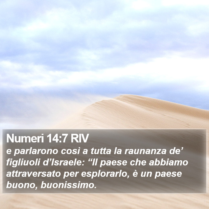 Numeri 14:7 RIV Bible Study