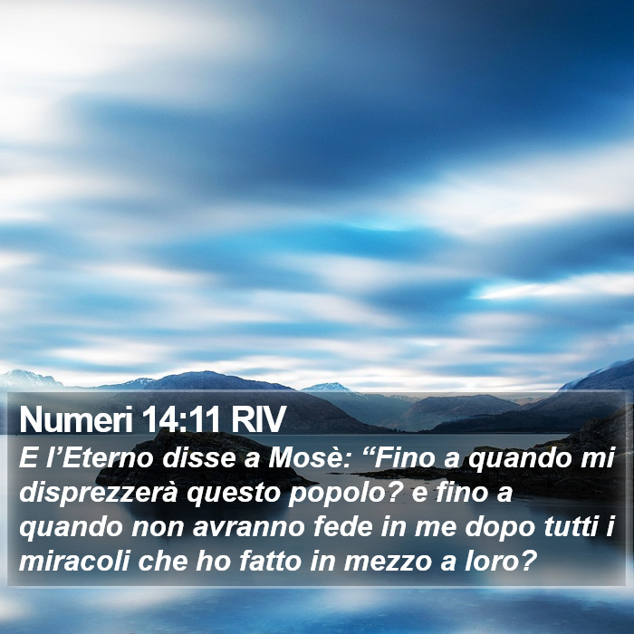 Numeri 14:11 RIV Bible Study