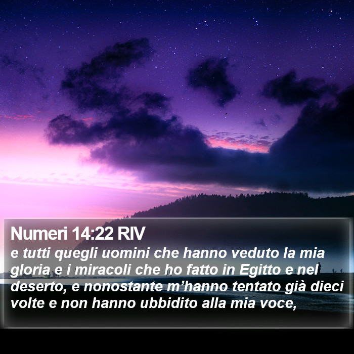 Numeri 14:22 RIV Bible Study