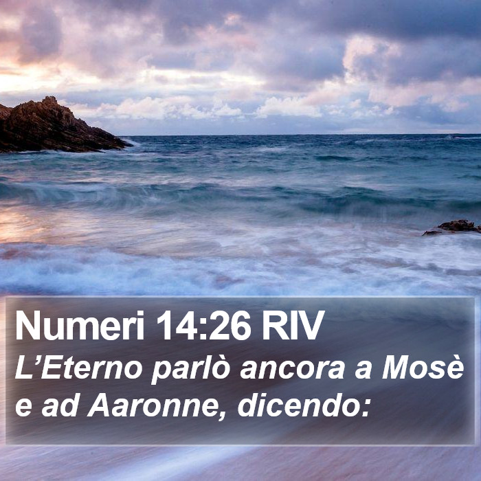 Numeri 14:26 RIV Bible Study