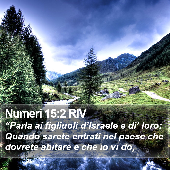 Numeri 15:2 RIV Bible Study