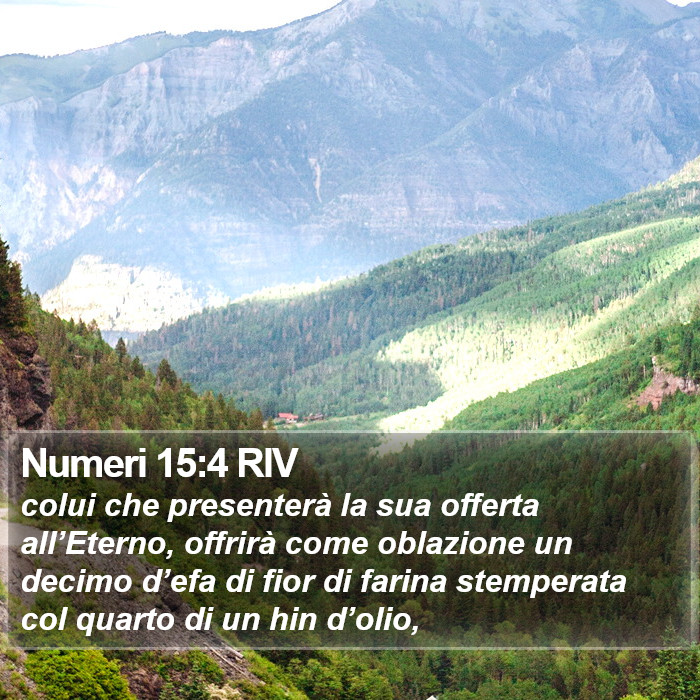 Numeri 15:4 RIV Bible Study