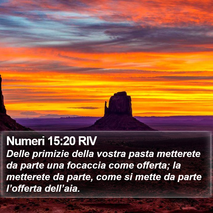 Numeri 15:20 RIV Bible Study