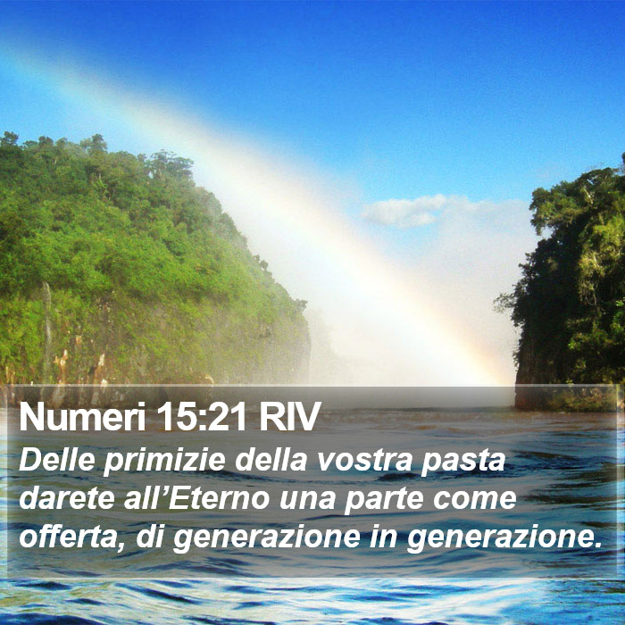 Numeri 15:21 RIV Bible Study