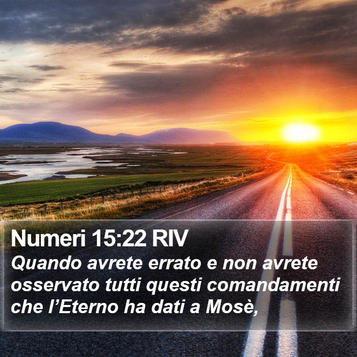 Numeri 15:22 RIV Bible Study