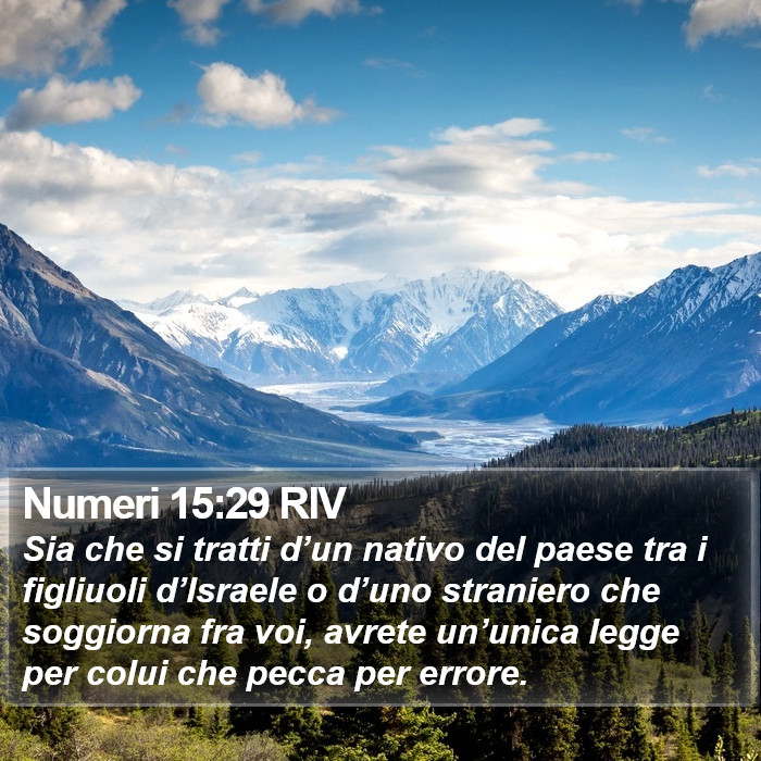 Numeri 15:29 RIV Bible Study